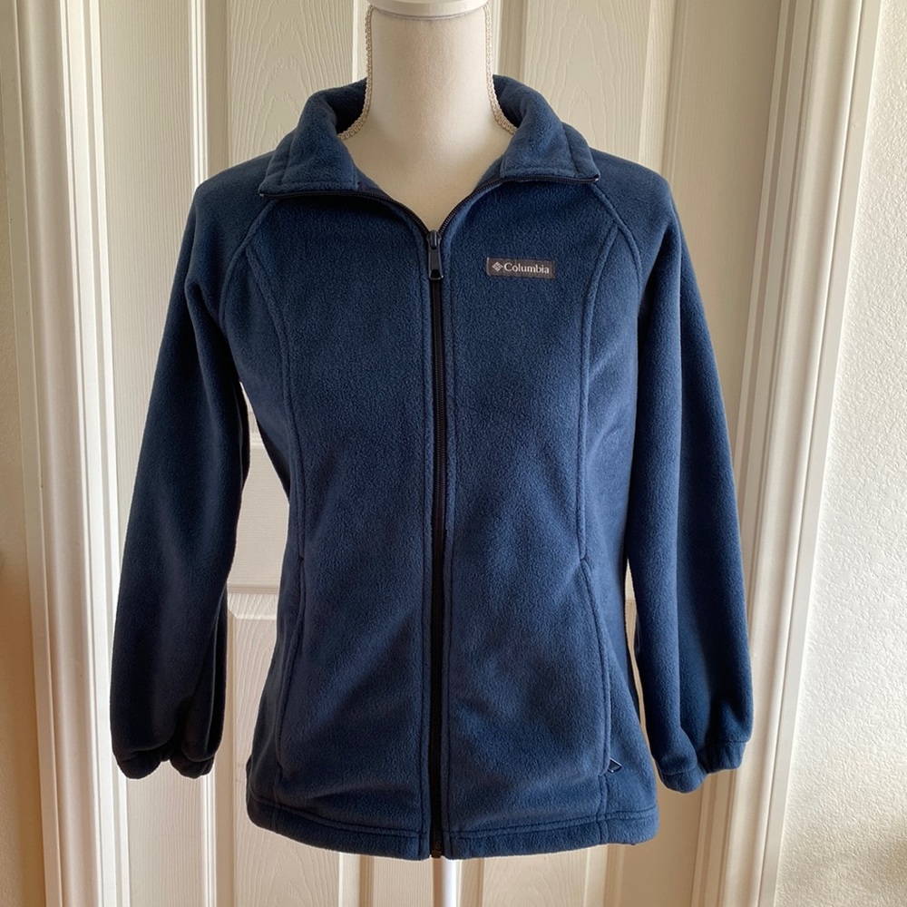 Columbia Fleece Navy Jacket